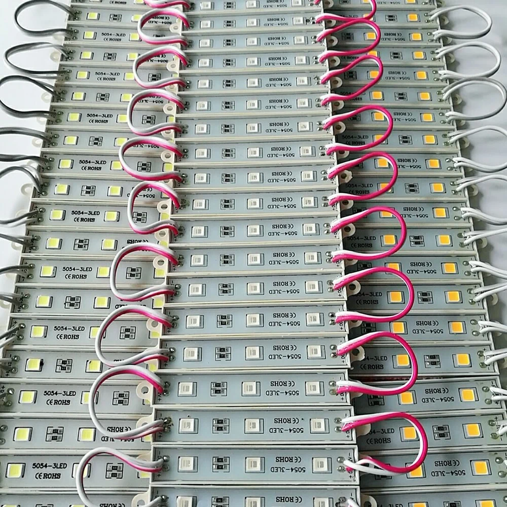  12 В постоянного тока 3 светодиода SMD 5054 наружный водонепроницаемый светодиодный эпоксидный модуль для рекламных
