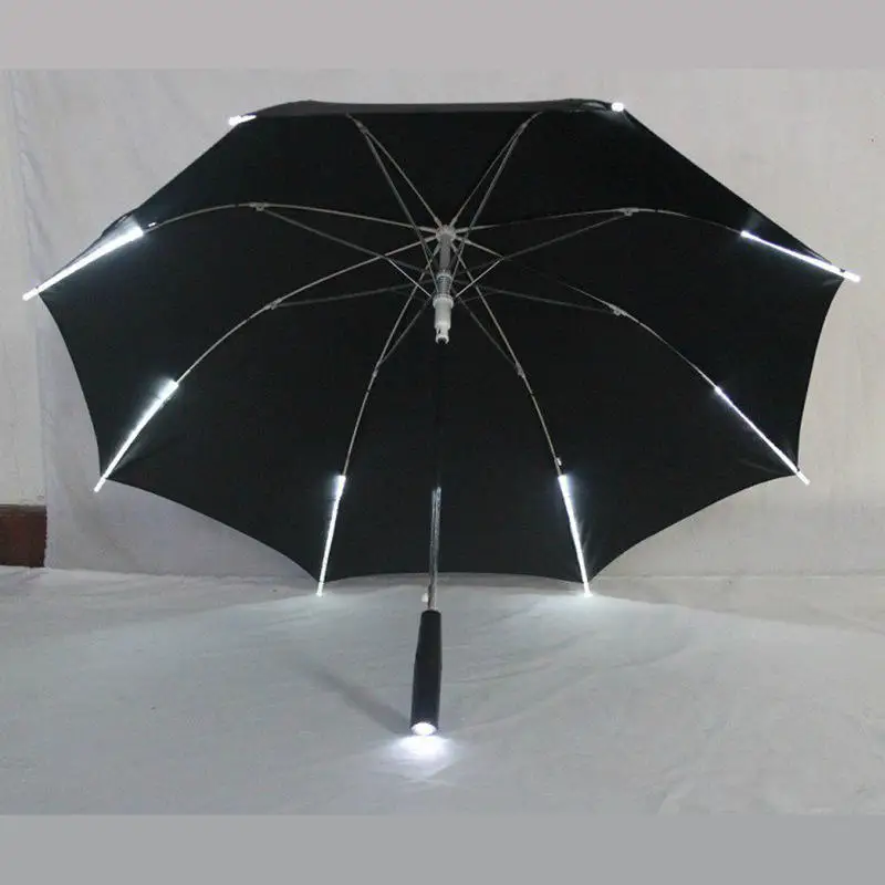 TX8154 Creative LED Clear Umbrella Custom Transparent LED Light Rain Umbrella for Adults & Kids Party Advertising Gift