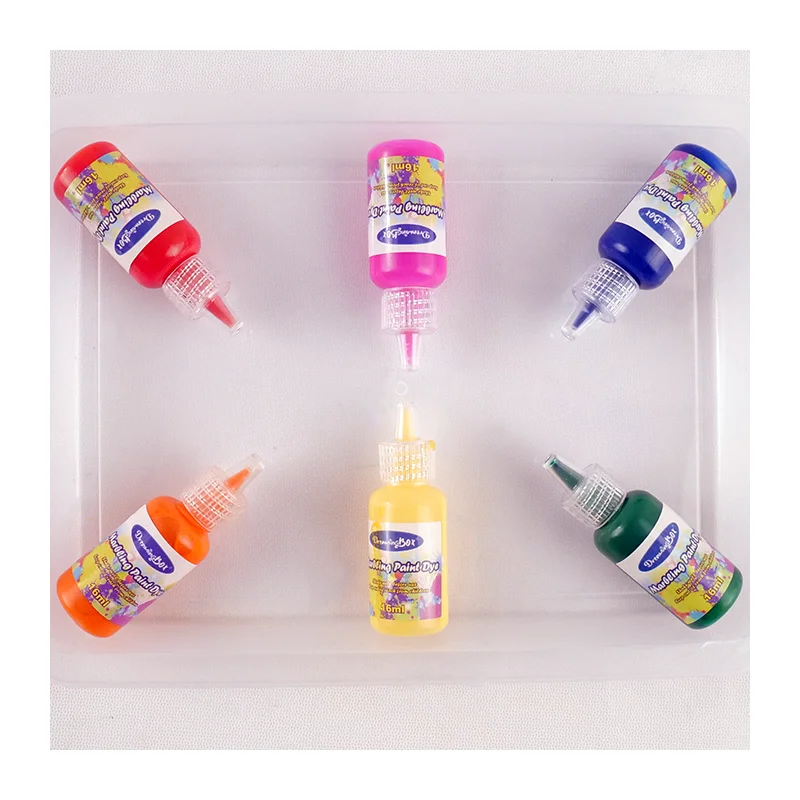 8 color 30ml plastic bottle Color Art Water Extension Painting Set Painting Mixed packaging