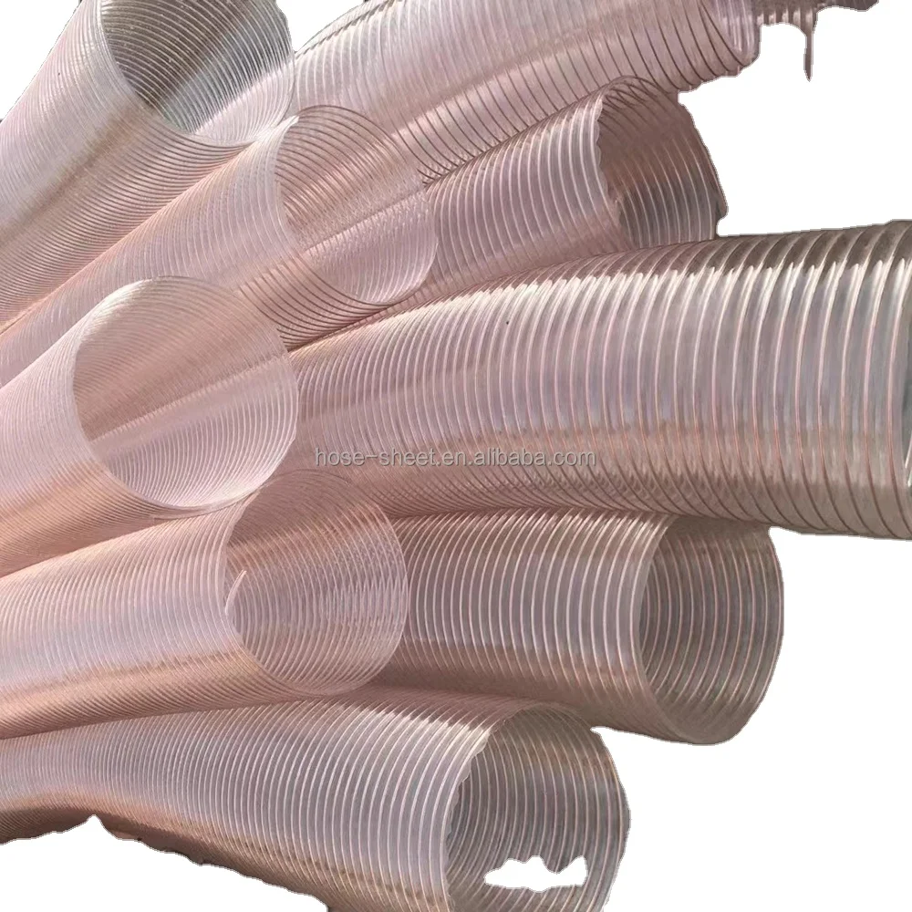 Мягкие ПВХ ПЭ-ПК термопластичные Полиуретановые Шланги Гибкие воздушные шланги для обработки металлической стружки