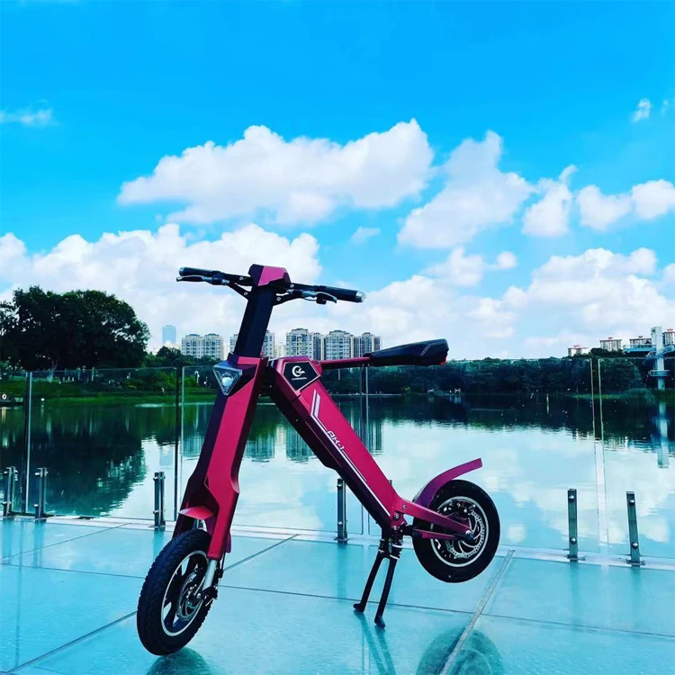 Foldable Electric Cycle with Music Speaker Smart Remote Control Scooter Mini Bikes For Adults