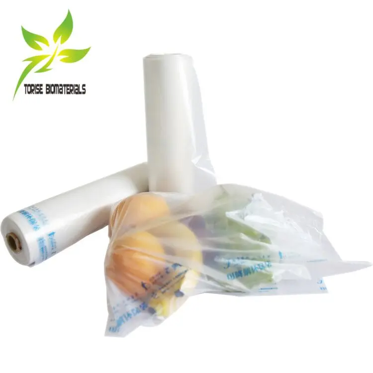 wholesale plastic biodegradable fresh vegetables fruit storage produce bag printed roll