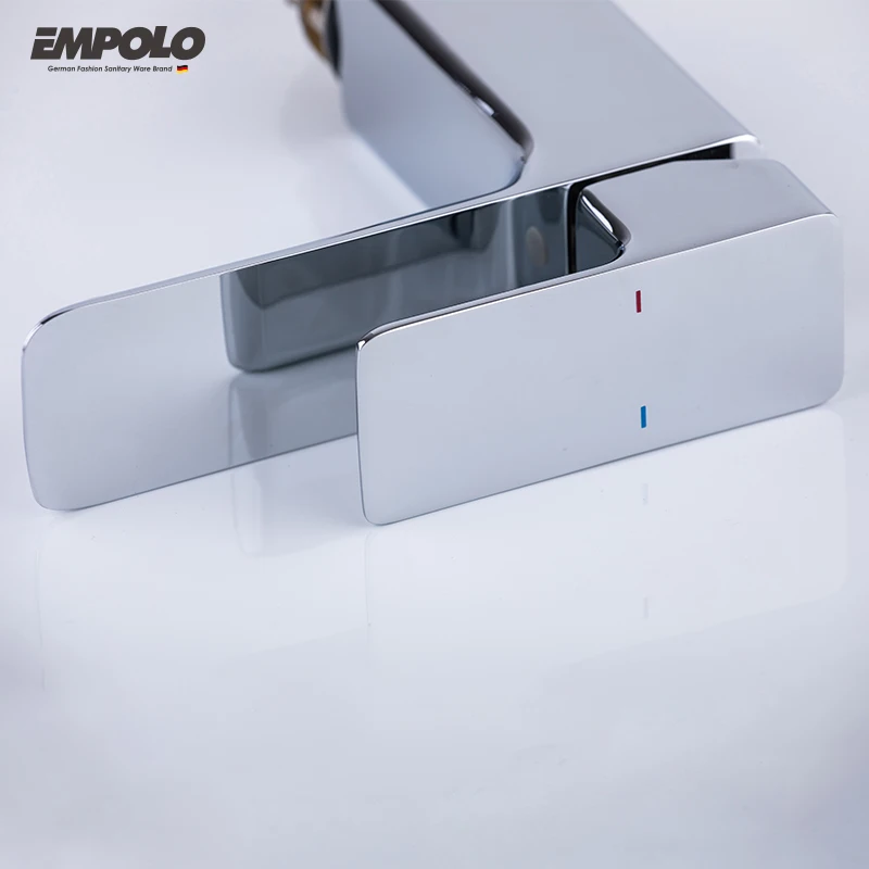 Empolo Hot Sale Basin Faucets UK Bathroom Luxury Brass Faucet Water Waterfall Tap Basin Faucet Mixer
