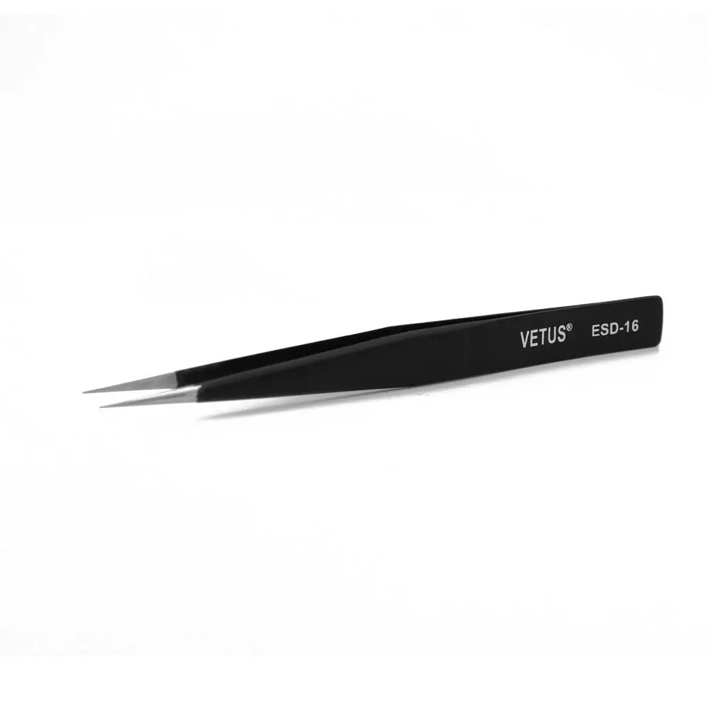 Custom Original Stainless Steel Antistatic Pointed Tweezer Vetus Tweezers Assembly Tools ESD Tweezer