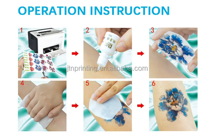 Laser printer printable temporary tattoo decal paper