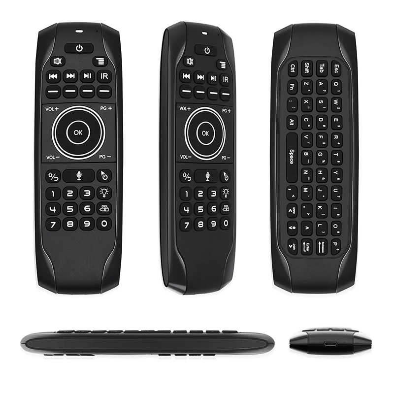 Intelligent Backlit G7VPro Air Mouse Smart 2.4G IR Wireless Keyboard Voice Remote Control for Android TV Box