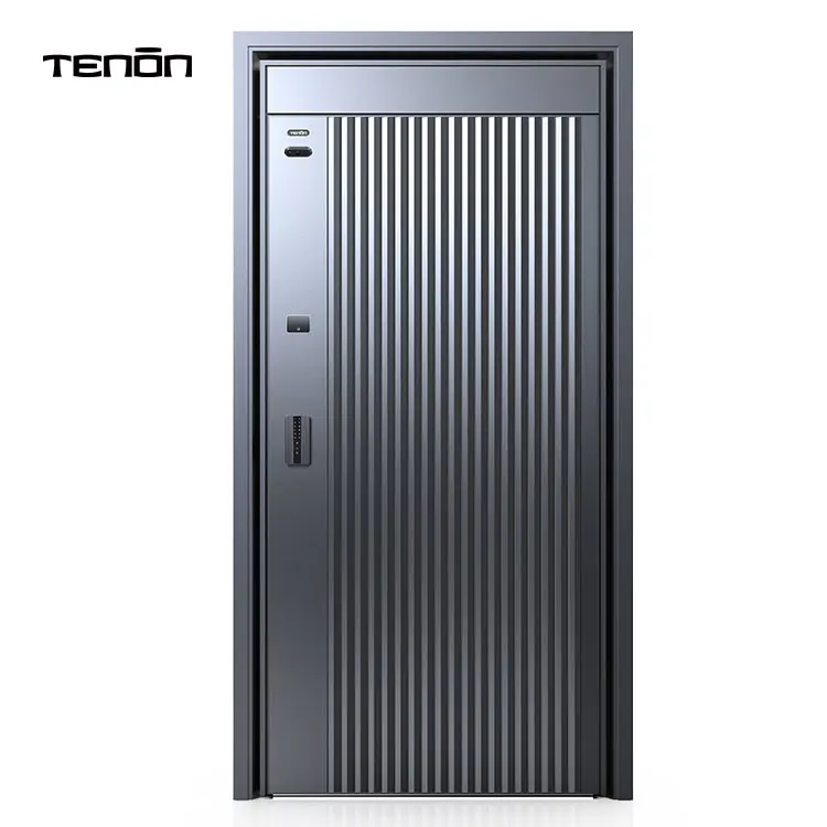 Wholesaler Customized Electric Automatic Smart House Entry Doors Digital Smart Lock Modern Main Entrance Security Door