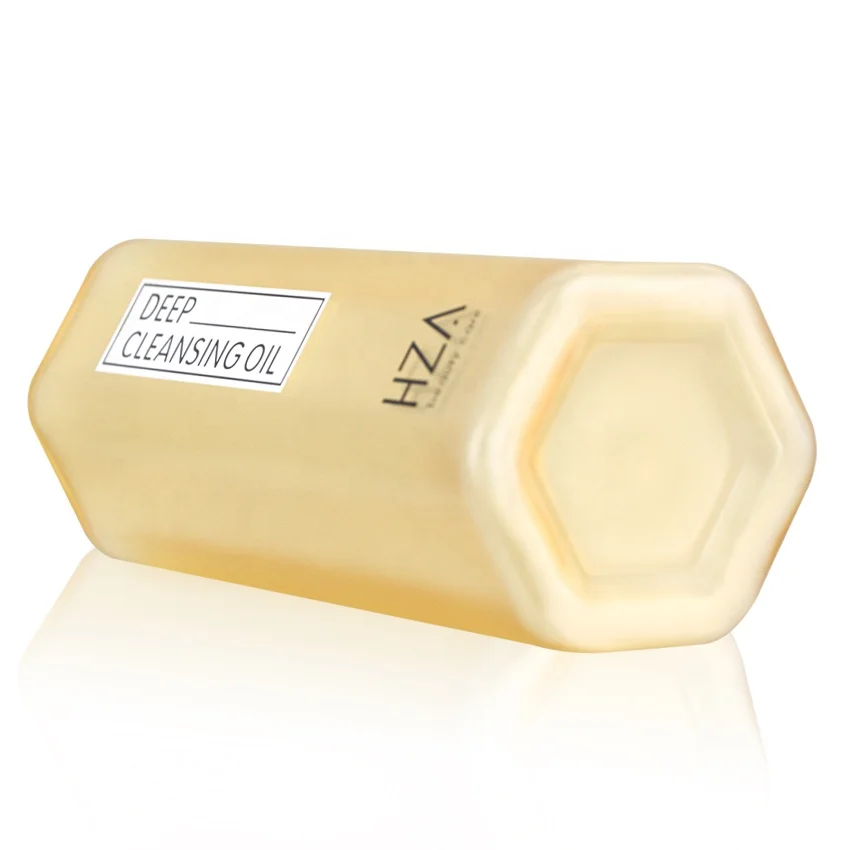 Gold hexagon matte plastic Hair oil applicator bottle Wholesale hair oil bottle  hair oil pet bottle150ml