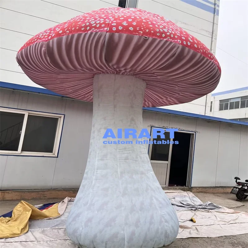 Simulation inflatable customized mushroom,factory high quality inflatable advertise giant mushroom for display