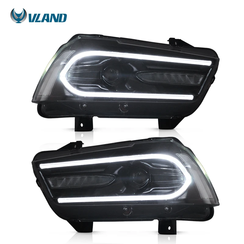 VLAND LED Original Replacement R/T SRT Headlights Car Head Light Assembly 2015-UP Front Lamp For Dodge charger