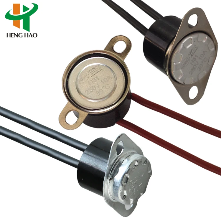 ksd bimetallic thermostat factory outlet ksd301 snap-action bimetallic thermostat 250V 10A 16A 0 to 300 C