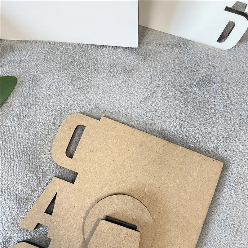 Glosy White DIY Blanks MDF Hardboard Wooden Photo Frame Sublimation Panels with Stand for Dye Heat