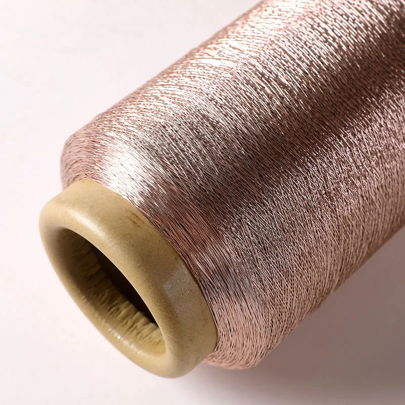 Factory Outlet North Africa Market 150D 450D 600D Bronze color ST/MS type metallic yarn