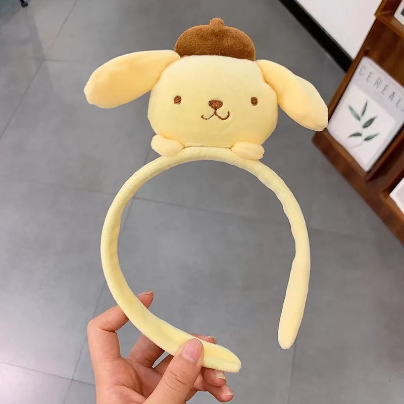 Linda Beautiful melody plush hair stick cinnamon roll filled plush toy girl face wash hair accessory