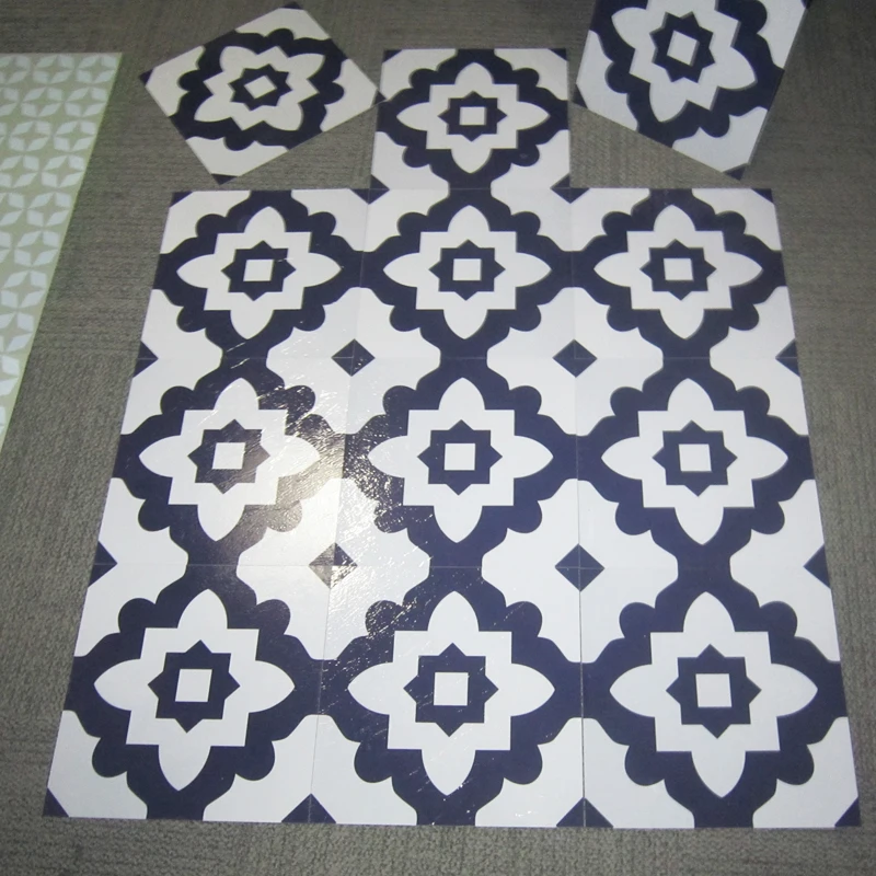 Виниловая самоклеящаяся напольная плитка из чистого материала, 1 фут х 1 фут