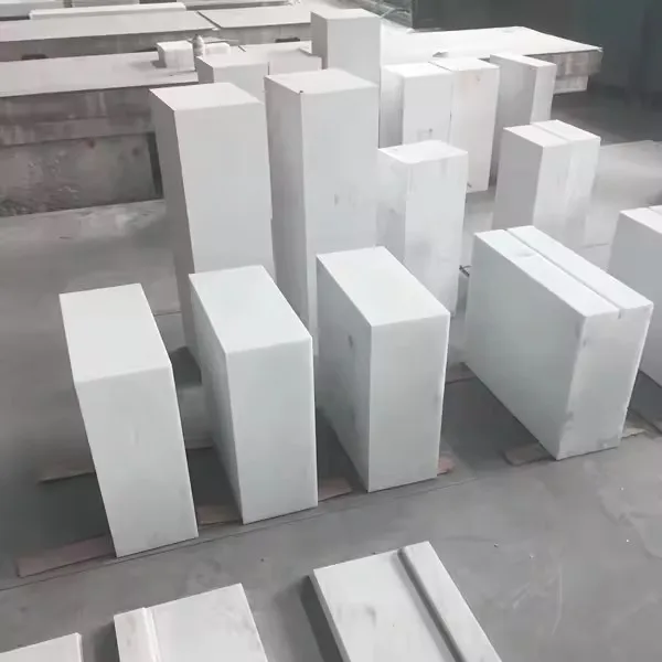 China Factory Price Azs High Alumina Zircon Silica Azs Refractory Brick For Float Glass Kiln