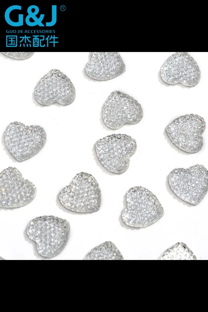 Source manufacturers direct love sticker resin diamond peach heart rhinestone resin diamond diy star diamond wholesale