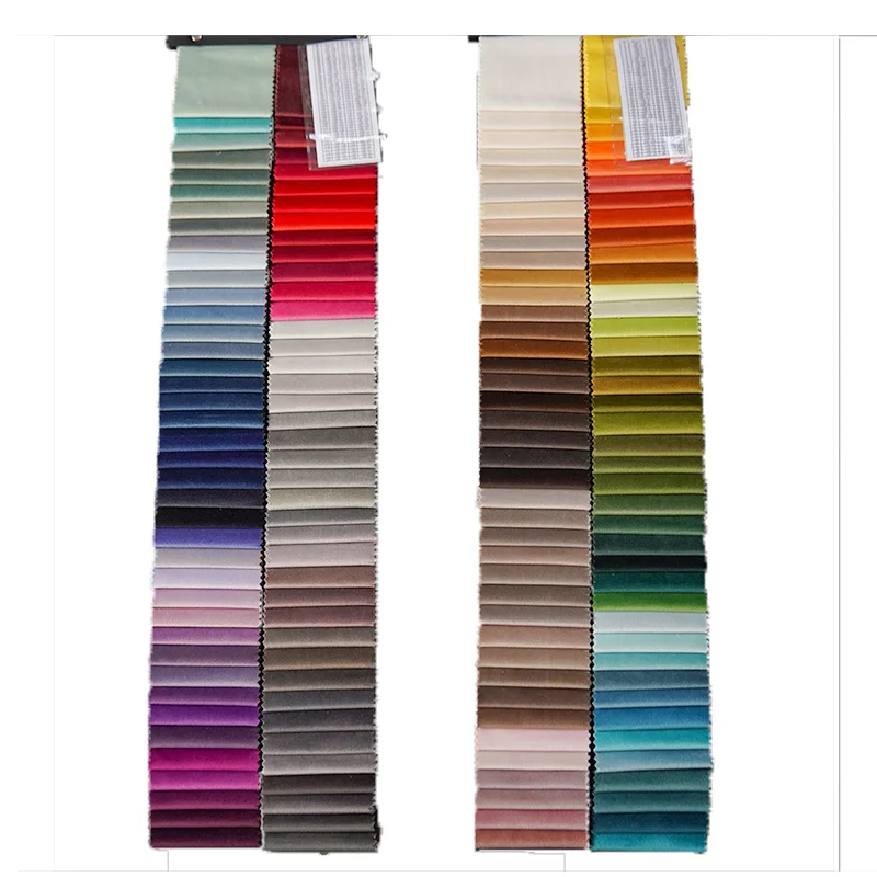 China Factory Color customizable Velvet Plain Velvet 100% polyester upholstery fabric velvet sofa modern