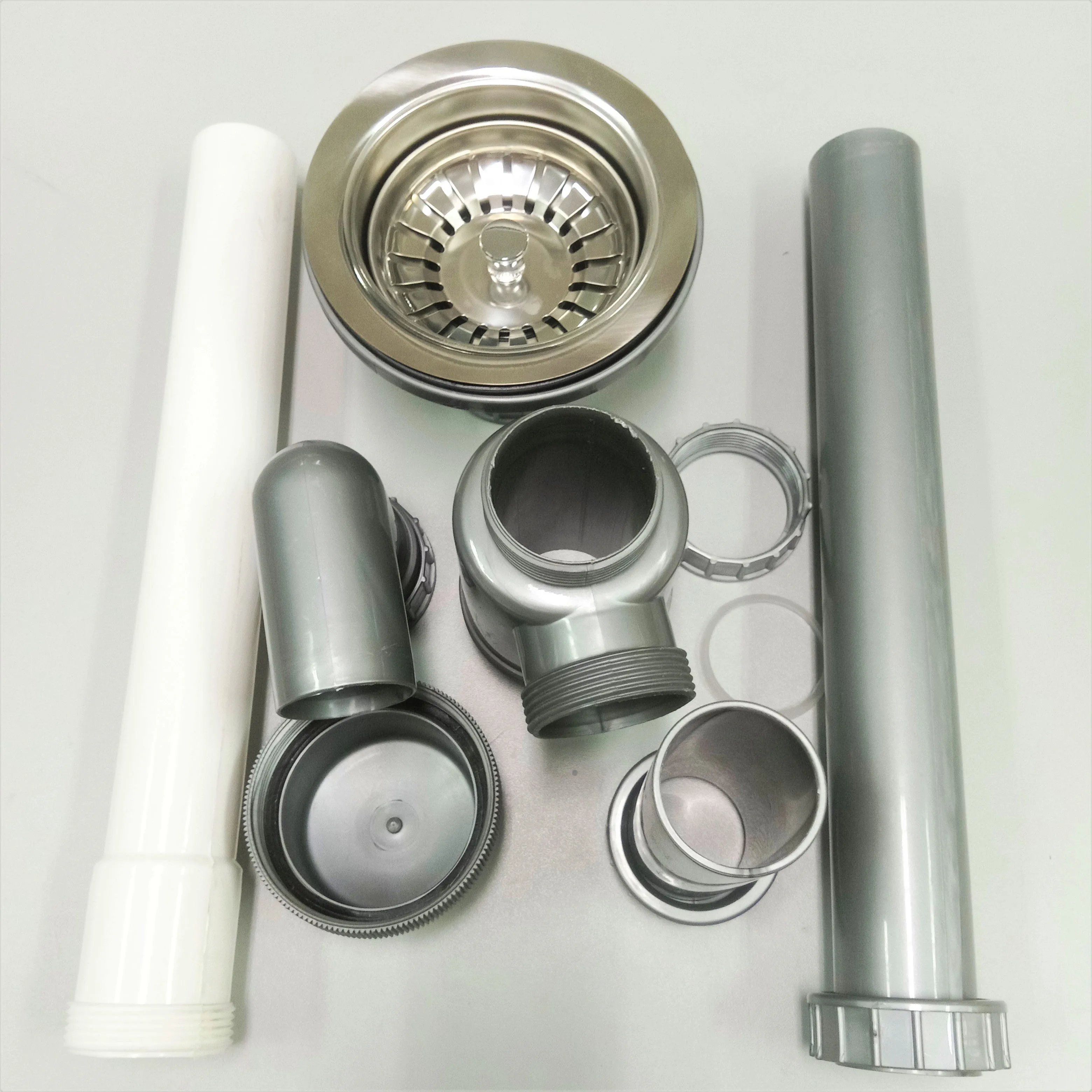  Ситечко Для Раковины из нержавеющей стали и пластиковая дренажная труба для кухни или ванной