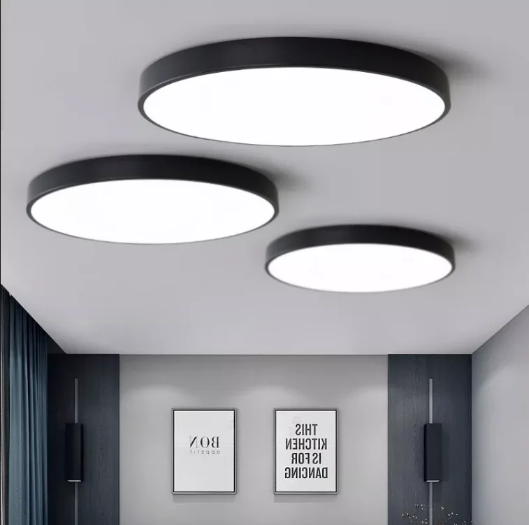 Modern Round Square Led Ceiling Lamp Super Slim Bedroom Kitchen Ceiling Light Ultra Thin Surface Mounted Led Ceiling Light