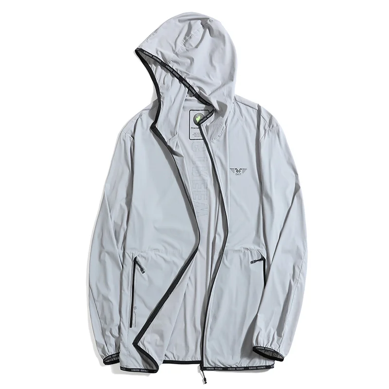 
Wholesales 2021 Spring Summer Fashion Sun-protective Clothing Plus Size Jacket Men Rash Guard 