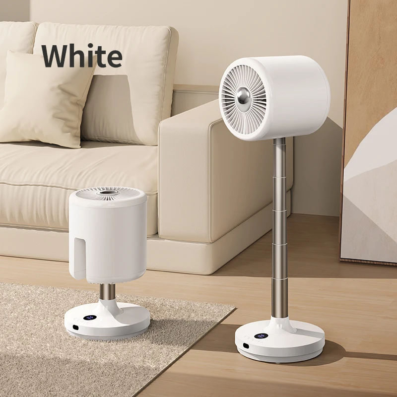 New Arial  Air Circulator Fan Remote Control Pedestal 6000mAh KC Battery with Adjustable Height LED Quiet Oscillating Bedroom