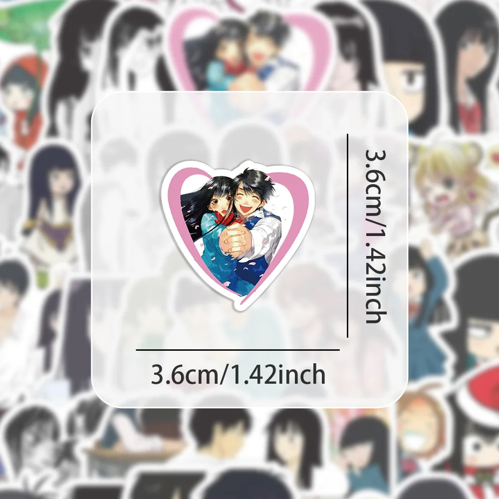 60pcs/bag Anime Kimi Ni Todoke Luggage Mobile Phone Case Notebook Decoration Graffiti Stickers