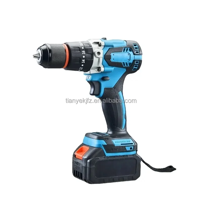 OEM 21V Multi Function Cordless Brushless Hammer Drill Driver Set Impact Drill Combo Kit Battery TY Impact Drill Machine 550w