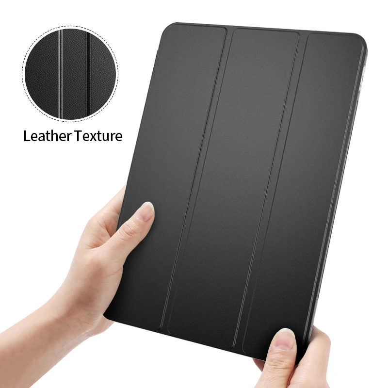 Best Quality TPU PU Three Folding Case For IPAD PRO 12.9 2020 Tablet Cover