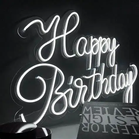 Happy Birthday Creative Alphabet Channel Letter Neon Sign