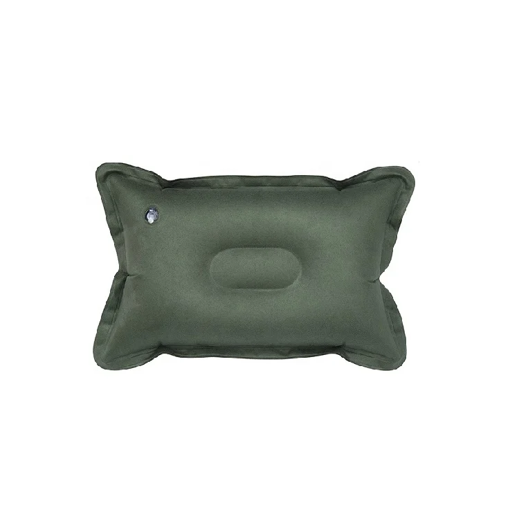 Wholesale Moisture Proof 100% Polyester Self Inflating Comfortable Foldable Air Pillow For Travel