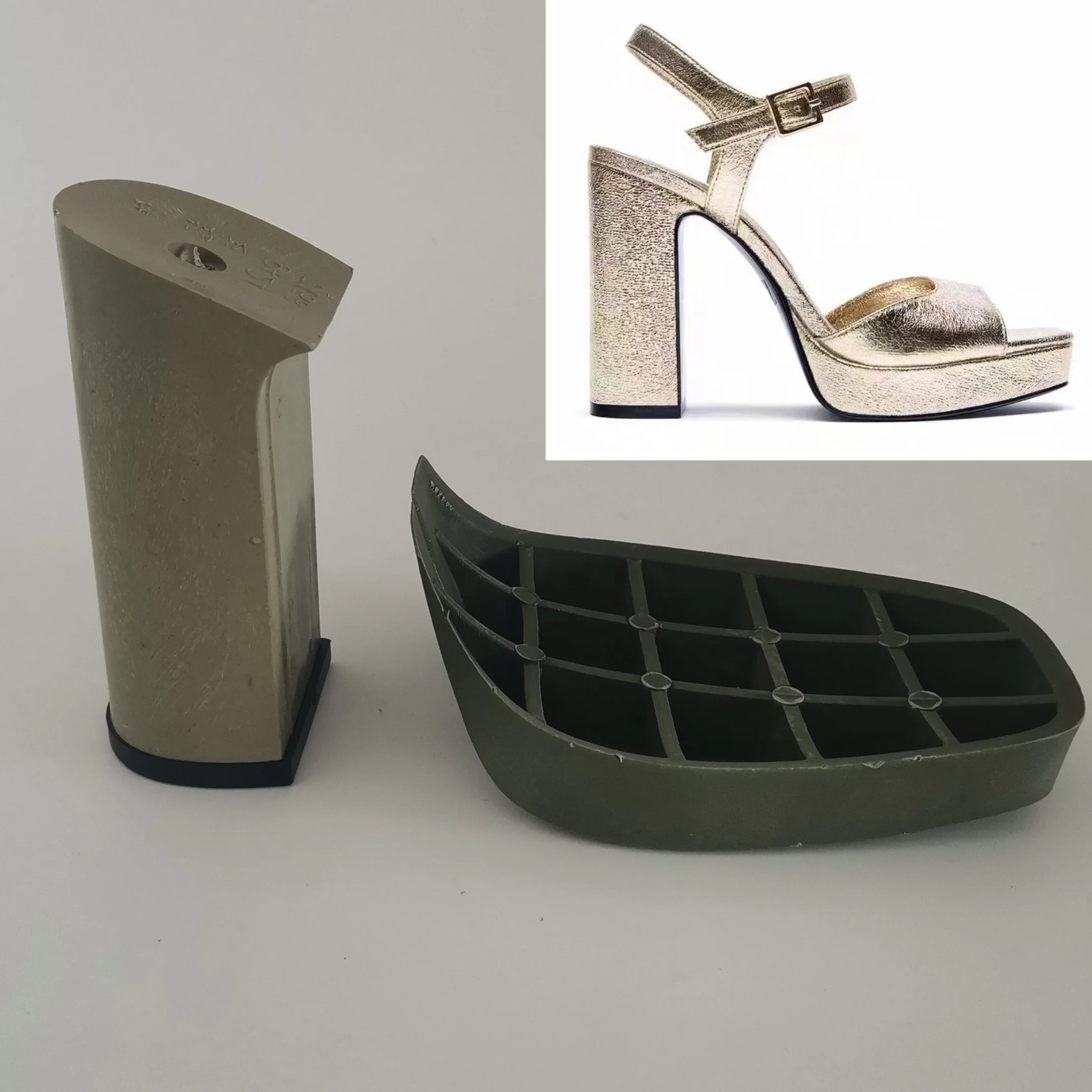 10.5cm high heel and 2.5cm front platform shoe making