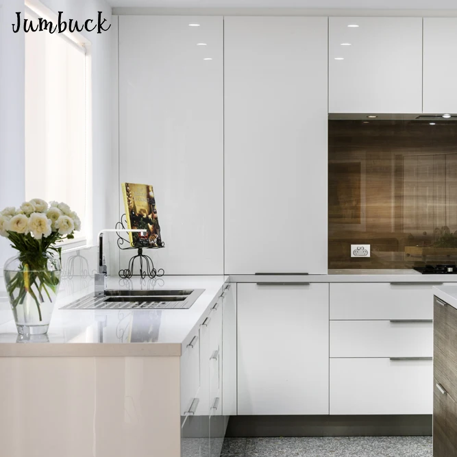 
High gloss modern style MDF lacquer door panel European/Arabian kitchen cabinets 