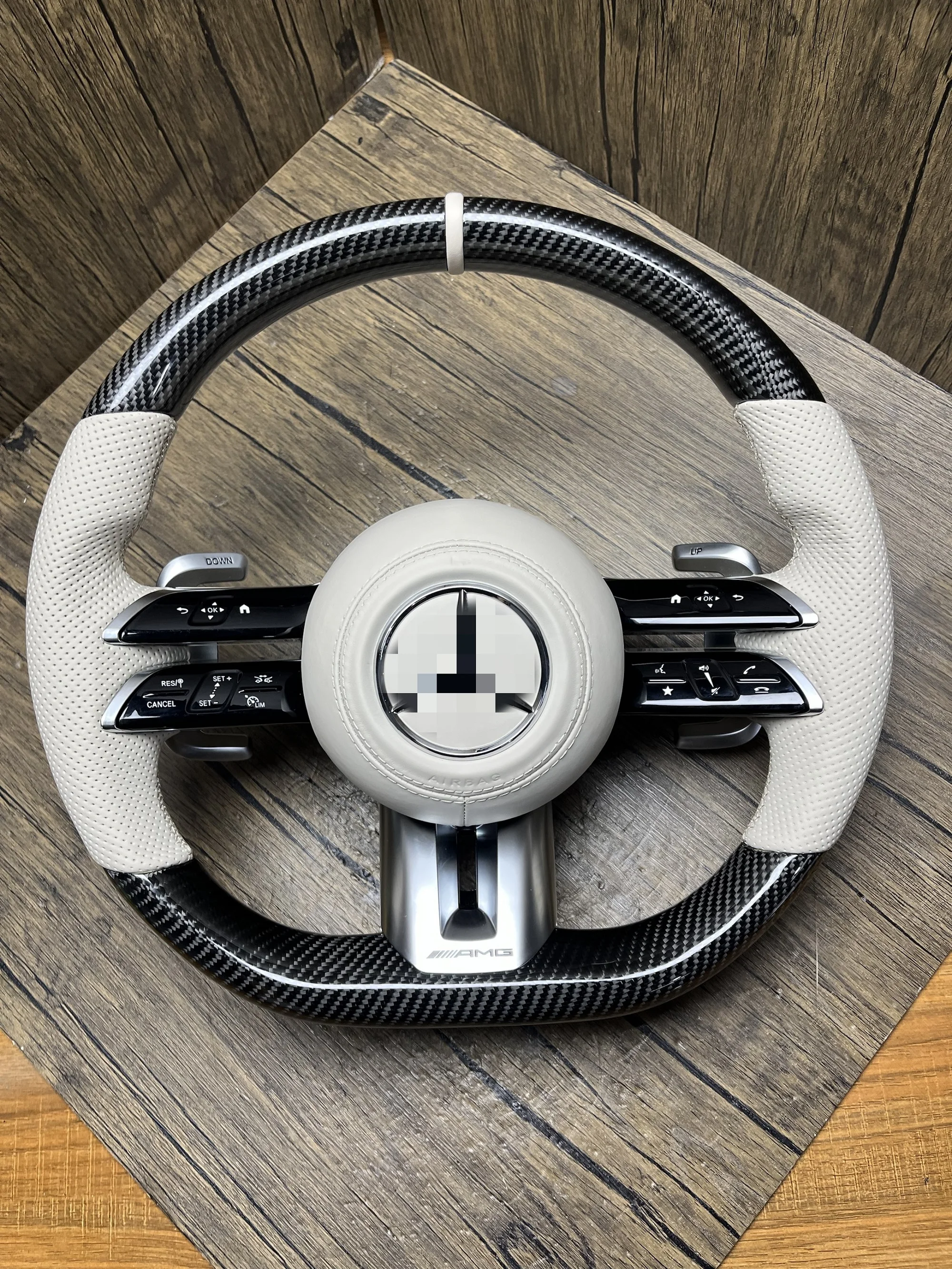 DLS Custom Leather Steering Wheel for Mercedes Benz GL X166 GLB X247 W204 W205 W206 W207 W211 E63 AMG