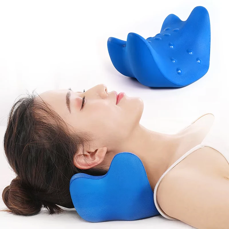 New Design Contour Memory Foam PU Cervical Pillow Indoor Massage Orthopedic Neck Pain Relief for Sleeping Nursing Hotels