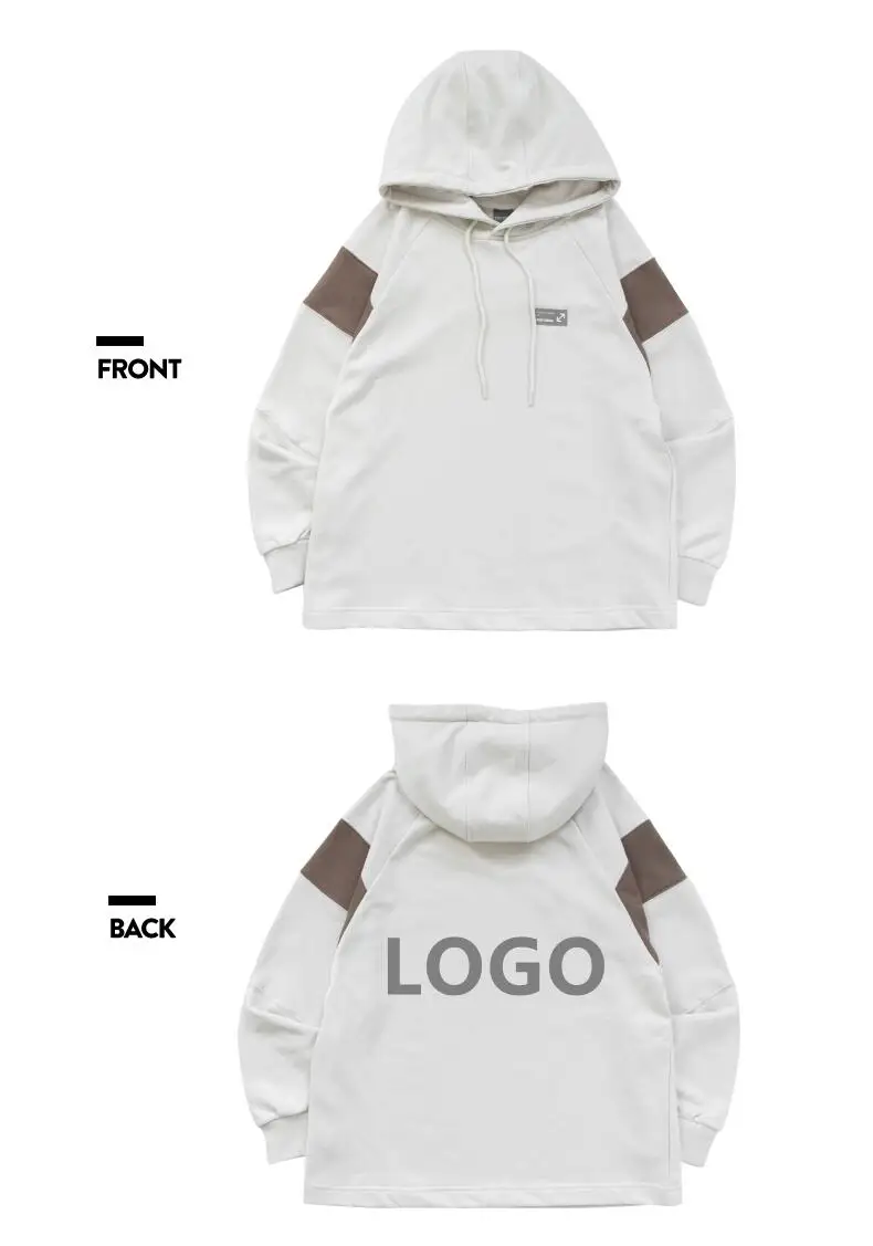 
Manga college free size colour block oversized hoodie 100% cotton graphic athletic backpack fuzzy high quality hoodie 