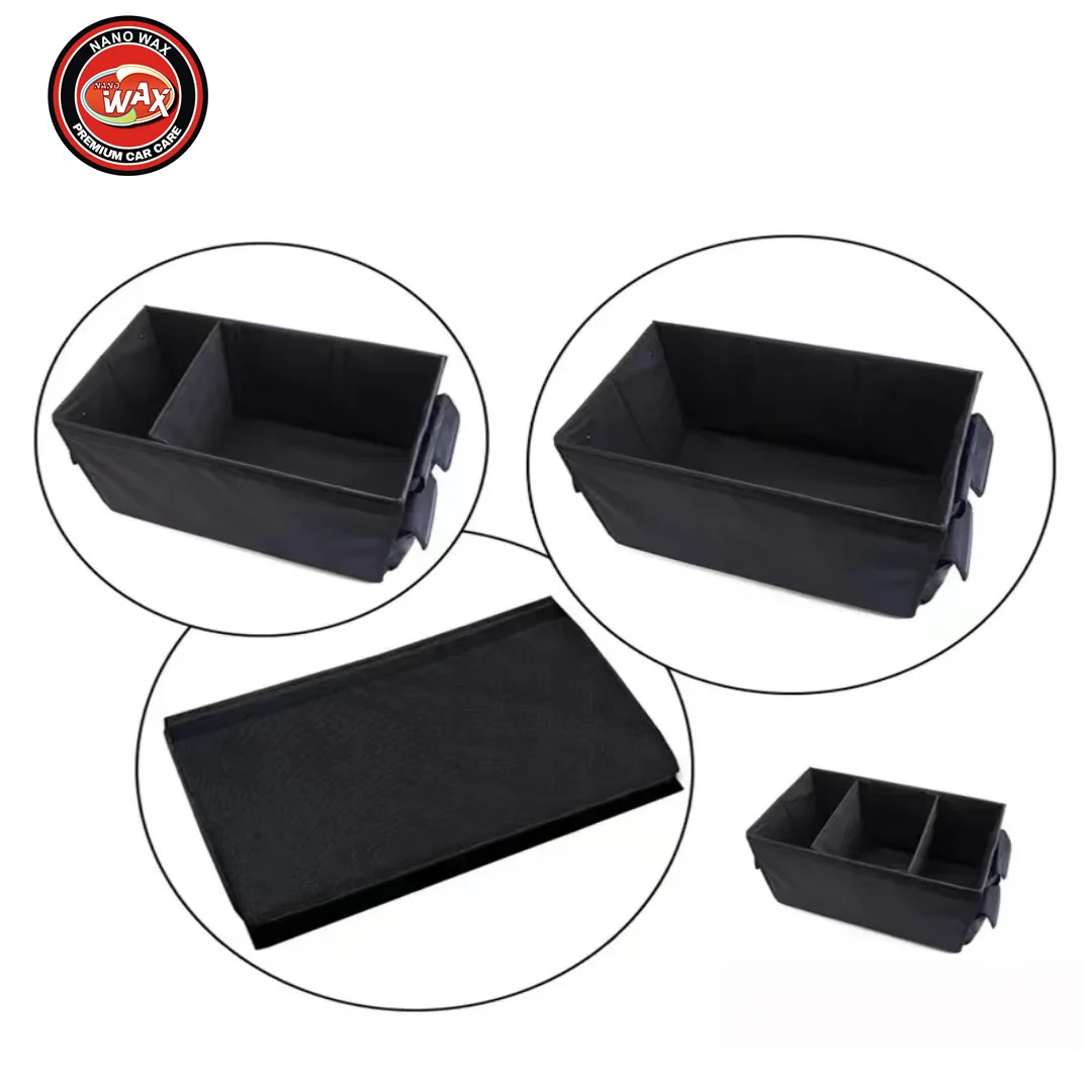 Nano wax Car Trunk Organizer - Foldable Trunk Organizer Sturdy Trunk Organizer with Lid