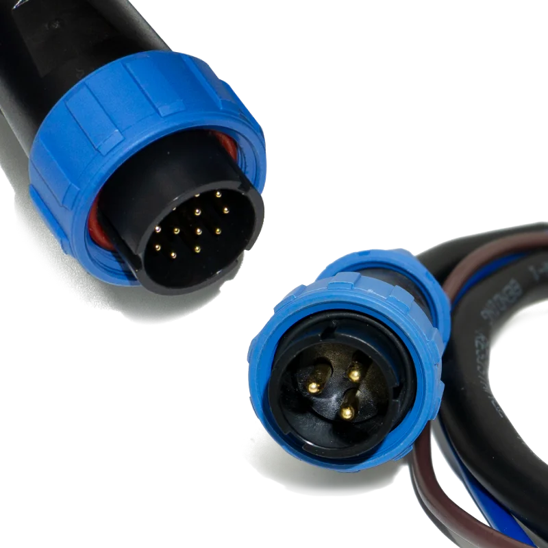 Прочный пользовательский WEIPU 3P/ 12P черный круглый прямой разъем/водонепроницаемый кабель с зажимом типа