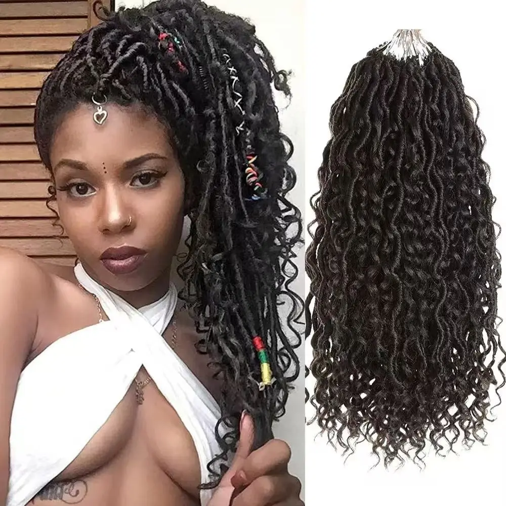100% kanekalon river locs de meches naturel goddess 14 18 дюймов 22 26 Бохо Серые Фиолетовые речные локации для наращивания крючком волос