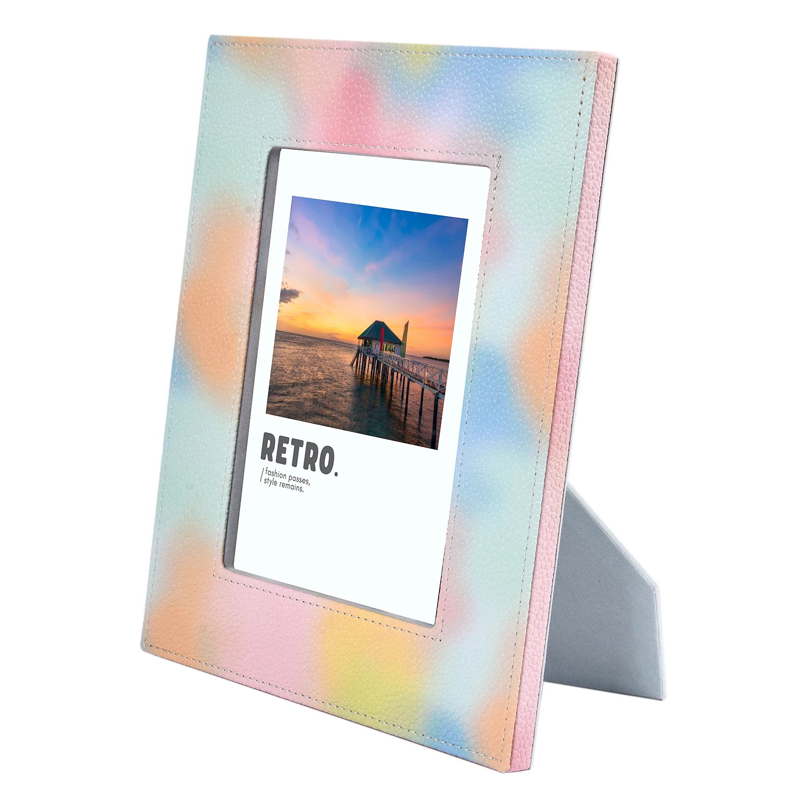 Современная Минималистичная кожаная фоторамка 5 дюймов 7 дюймов легкие роскошные украшения фоторамка