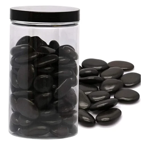 black pebbles for home potted decoration pebble stone for garden river rock