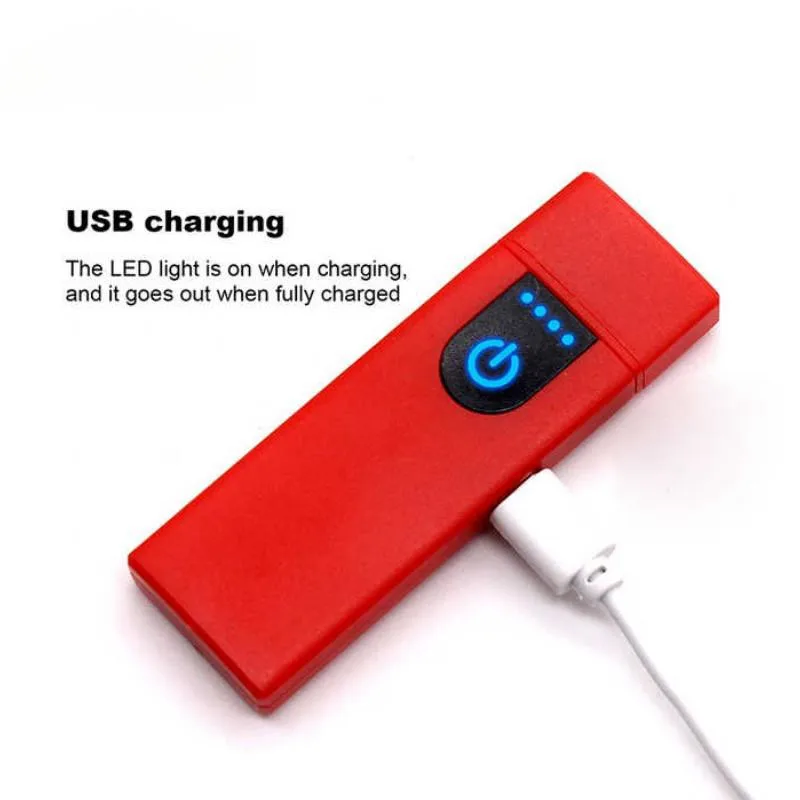 High quality usb charging touch screen electronic cigarette lighters windproof small usb lighters rechargeable electric lighter