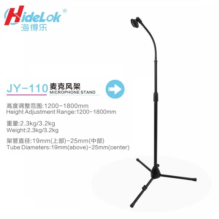 Factory Price Flexible Microphone Holder Adjustable Table Mic Stand Mini Tripod Microphone Stand