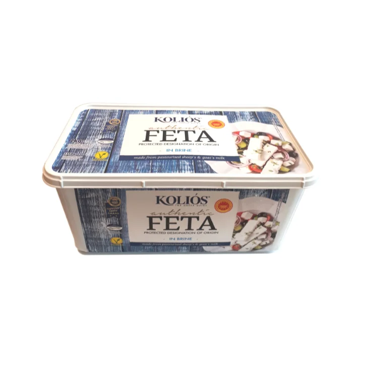 Zarpellon Brand 46C832V White Color Cube Greek Feta Dop 2 Kg Fresh Cheese For Wholesale Supply