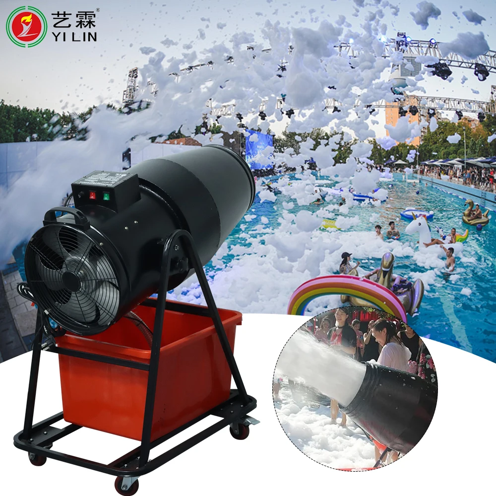 Hot Sell High Quality Outdoor 1500w 90 Degrees 360 Degrees Foam Machine Party Jet Foam Cannon Equipment Supplier