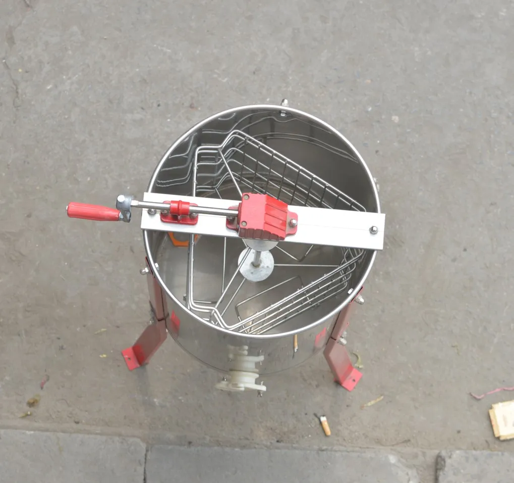 3 frames manual honey extractor machine with legs for beekeeping use