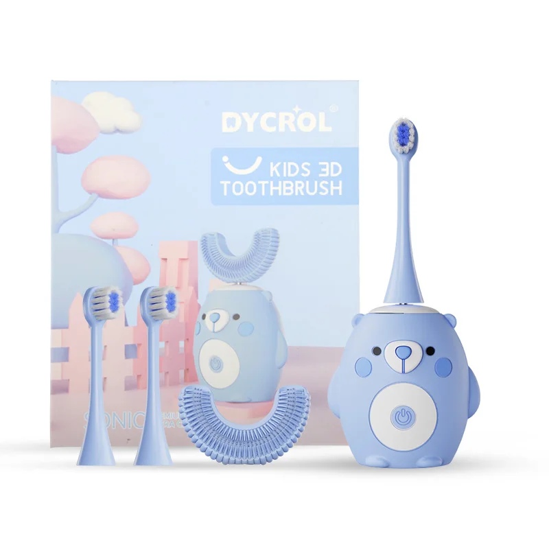DYCROL Hot Selling U Shape Silicon Kids Electric Toothbrush for Children