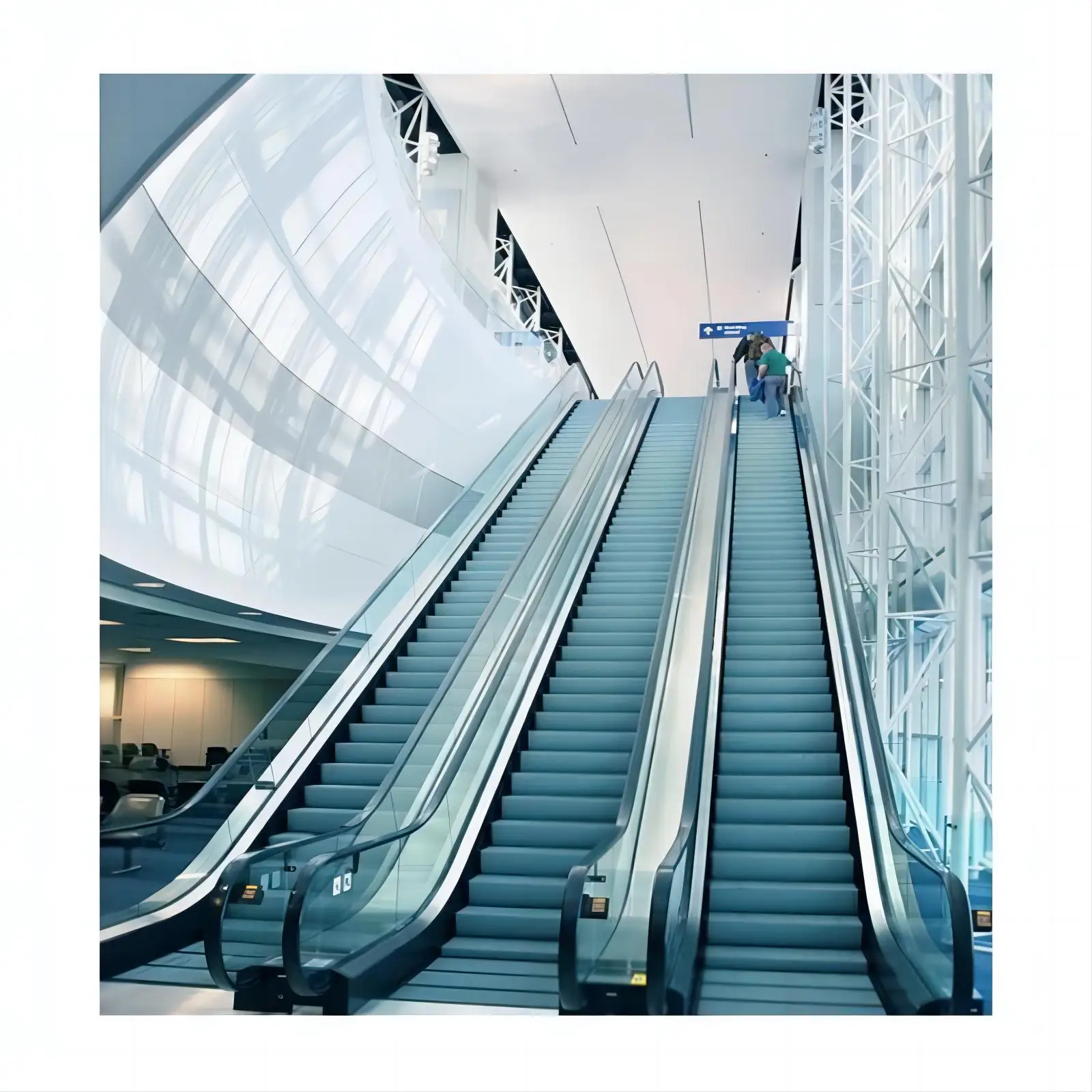 30 and 35 degrees 1000mm Two way Operation Indoor / Outside Escalator Parallel Escalator Commercial Building escalator for Sale