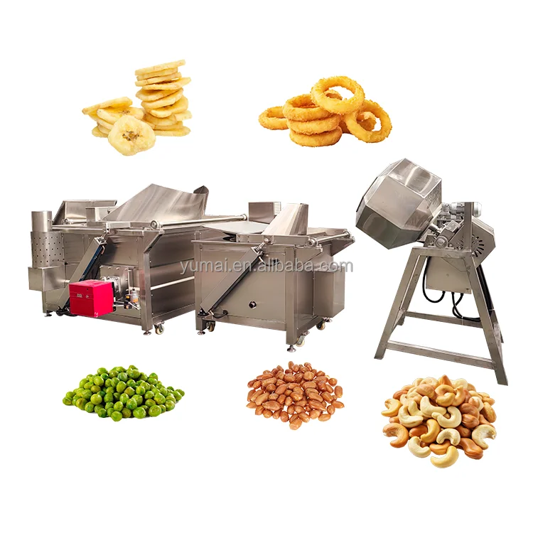 Automatic Electric Cashew Peanut Fryer Machine Fried Groundnut Processing Frying Machine