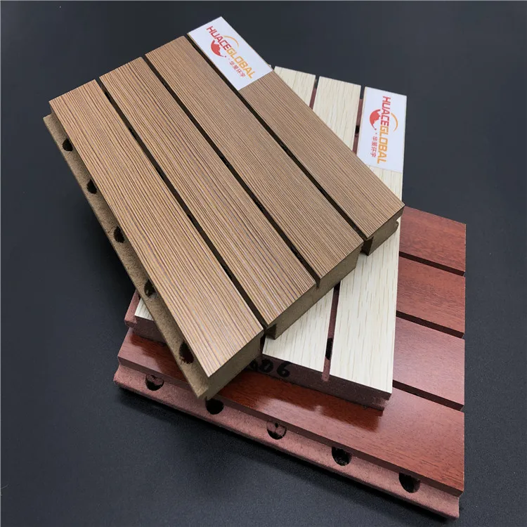 
environmental groove wooden acoustic panels for auditorium decorative wooden sound insulation acoustic panel 